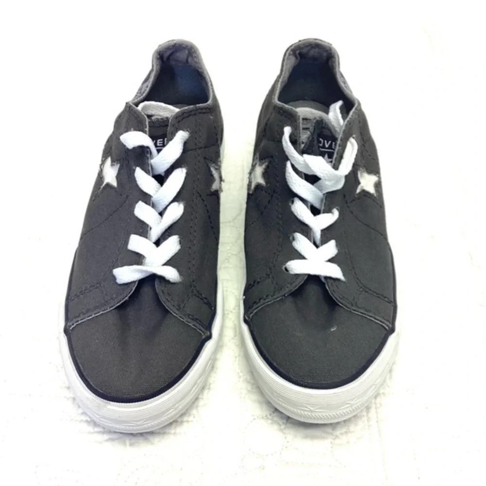 Converse One ⭐️ Star‎ Skulls Guitars Canvas Shoes Junior US 3.5 Grey Worn once